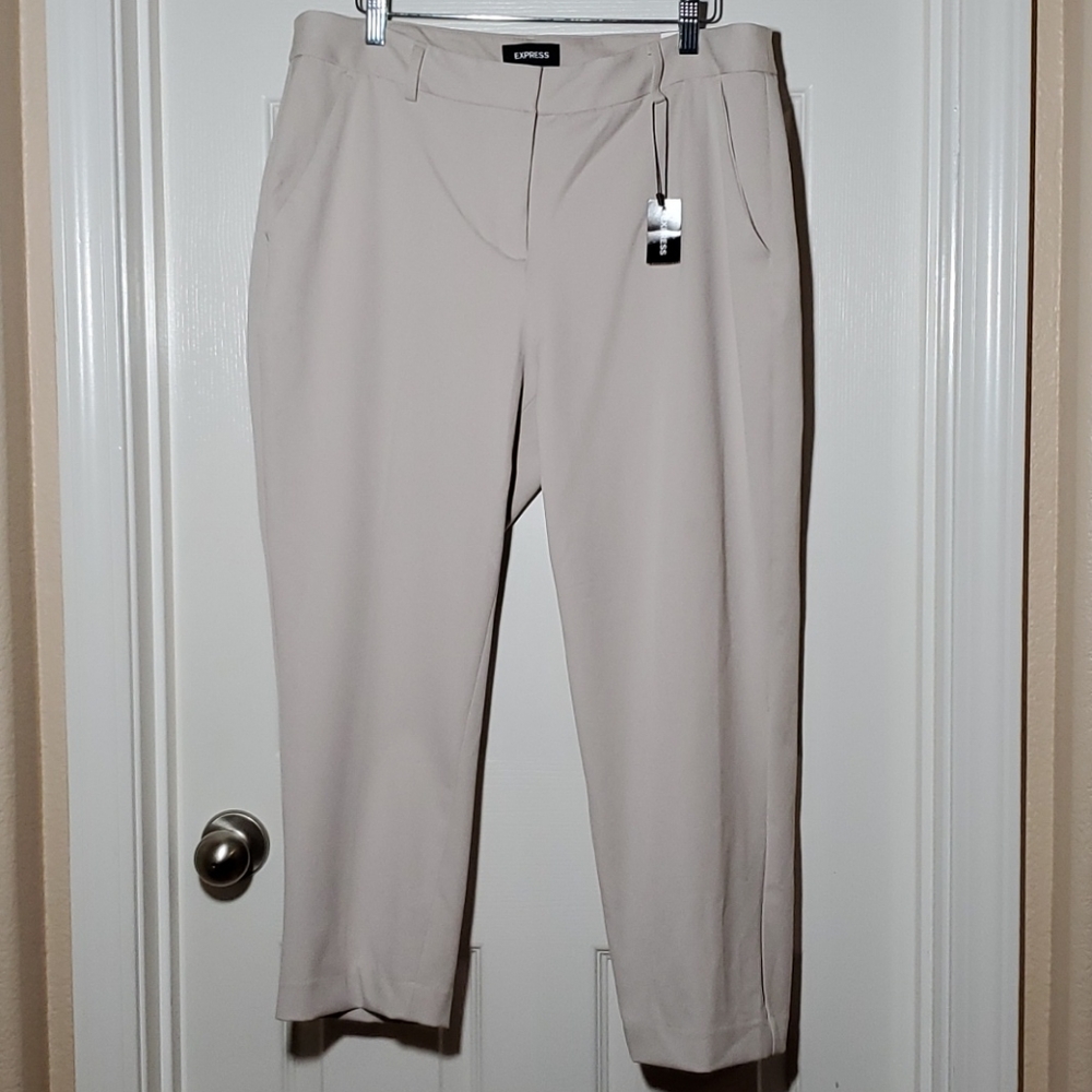 Express Columnist Mid Rise Ankle Pant